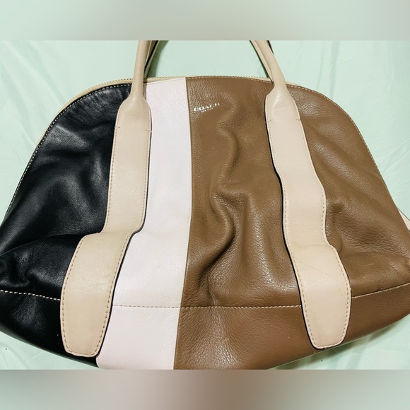 Coach Women's N M1393-30151 Black, Brown, and Cream Shoulder Bag - Picture 3 of 16